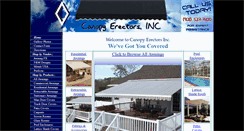 Desktop Screenshot of canopyerectors.com